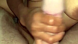 would you like a handjob like this with cum on natural big tits orgasm