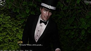 Hey, in Being a Dik episode 47, I sneak out of the preps party with the busty redhead Sage.