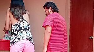 Hey, my sexy Peruvian neighbor sucks my dick in the community laundry. Ends with a facial cumshot! 😏💦