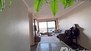 Putinha Safada Rides Boyfriend's Massive Cock In Kitchen With Deep Blowjob And Cumshot Pov