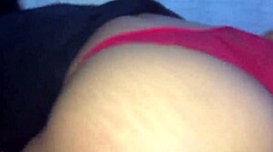 Curvy Brazilian amateur Latina with big tits double babe lingerie fetish dominates in kissing scene