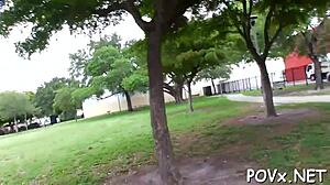 Legal age teen 18+ gets rough pov sex with shaved pussy and sloppy oral