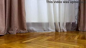 horny female boss pulls down pantyhose makes employee lick her wet pussy in office