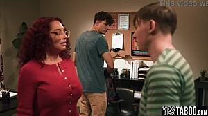 horny teen students double penetrate busty milf teacher in classroom 😈