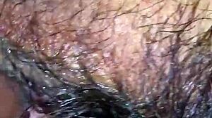 this thick hairy pussy bitch cravin dick hungrily oops enjoyin it wet and juicy