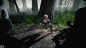 nier automate 2b sexy modeling striptease and fuck with assfucking anal undressing