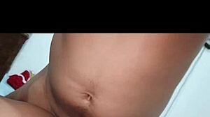 Putita cachonda stays home alone and padrino arrives to fuck her ass