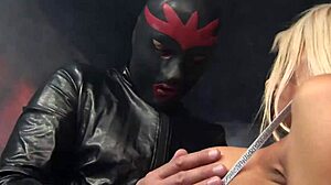 Why Is This Super Hot Blonde Babe Banged by Masked Horny Dude?