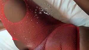 Stepmom and stepdaughters in lesbian threesome with big tits licking pussy and hard strapon fucking!