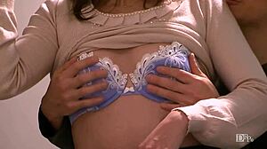 i love how peach ri minako's big tits feel during this japanese blowjob