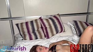 Sports Reporter Katie Kush Gets Caught Up in Interracial Petite Tits Rimjob Threesome