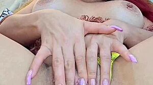 Redhead Colombian Beauty Hints at Intense Solo Fingering Leading to Hot Snapchat Squirting Orgasm