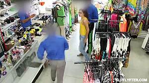 Officer Pounder unleashes big cock on shaved latina teen Vanessa Moon in office doggystyle pounding!