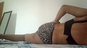 Mexican college girl waits in bed for teacher while masturbating her tight wet spot