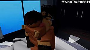 Romantic sex with this cute girl in Roblox RP 😍❤️