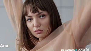 gorgeous petite 18+ romanian milf in solo softcore video for playboy