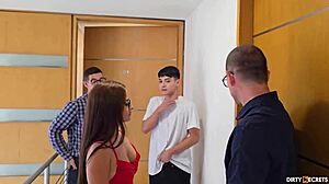 i fuck my stepson and his friend while they watch my house, uh, with double penetration and squirting in bedroom...