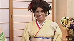 Sayuni and Sakuna are convinced to join a foursome with two guys for pussy riding and sucking.