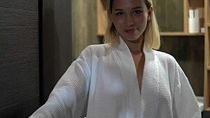 Asian Slut Gets Fucked Hard in Shower Until Exhaustion with Rough Doggystyle