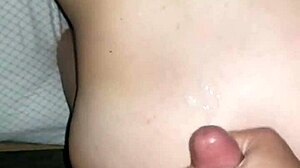 Wife Bent Over For Doggystyle Bareback Cum On Back.