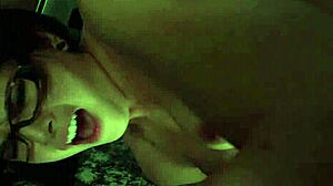 So this teen amateur tries painful first time with anal toy, feeling that brutal asian solo orgasm as girlfriend watches