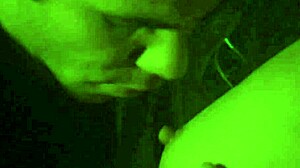 Outdoor sex scene with horny blonde girlfriend stripping clothes and undressing in classic retro style