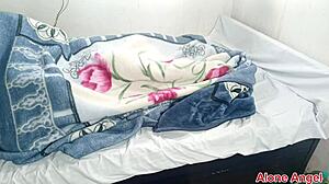 Stepsister delivers intense footjob and missionary fun in homemade bedroom