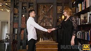 Hey, fooling around with this mature redhead beats any prize for the winner