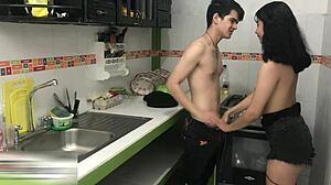 Horny stepsister loves riding her stepbrother's cock with deepthroat blowjob doggystyle creampie cumshot and orgasm. She craves every moment of that intense homemade connection.