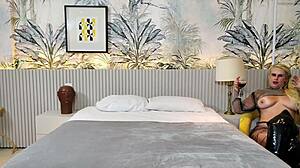 My neighbor surprised me by taking me to a motel for extreme sex with big black cock domination in the bedroom.