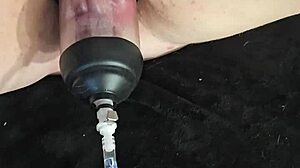 pumping fun with big natural tits and swollen pussy lips feels so intense