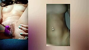 Amateur Video Shows Skinny Teen Masturbating with Vibrator in Cute Solo Pussy Play