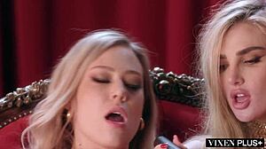 嘿，看VixenPlus上肯齐·安妮让艾弗里·克里斯蒂用玩具狂喷水和坐脸 😈💦