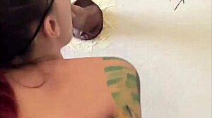 Found Gloryhole with Big Cock Deepthroat Leading to Cum in Mouth