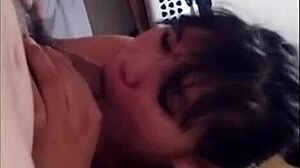 in this homemade video, the cheating bbw wife with big tits and fat ass rides her new lover's cock passionately until he cums