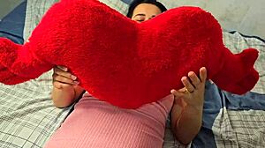 Cute Brazilian teen virgin offers her tight shaved pussy to boyfriend in first bareback ride