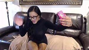 dildo fucking show where maxine x teases with long toys