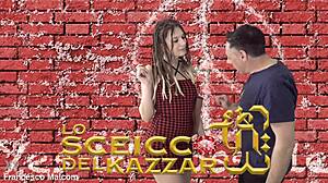 French Casting with Cute Model Licking Ass and Feet Before Doggystyle Fuck with Huge Monster Cock and Swallow