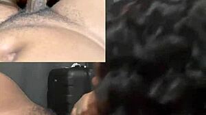 She craved a big fat dick, starting with wet deepthroat and sloppy sucking before bending over for intense doggystyle pounding in homemade ebony action.