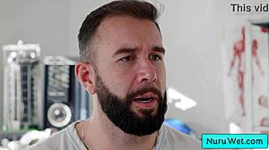 Blondie Sexy Teen 18+ Masseuse Sets Up Client For Wet Nuru Massage - Anna Claire Clouds Will Pounder