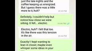 Coworkers discuss their shared fantasy during a break at work