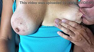 oh, suck my big natural tits like that... can you make this curvy milf orgasm with your tight close-up foreplay?