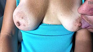 oh, suck my big natural tits like that... can you make this curvy milf orgasm with your tight close-up foreplay?