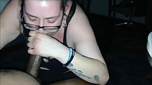 i love giving elevator head to this huge black cock before he gives me a messy facial cumshot