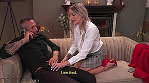 Dane Jones Cheats With Big Tits Blonde Maddy Black Sucking Cock. She Rides In Doggystyle While Wife Calls.