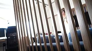 Girlfriend Teaches Stepsister to Ride and Fuck Cock