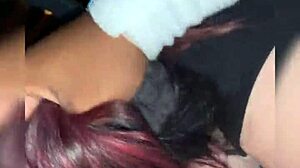 Hey, check out this emo chick who's all about that intense face action with a massive black cock, she's begging for it rough