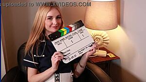 British 18 Year Old Gives Blowjob