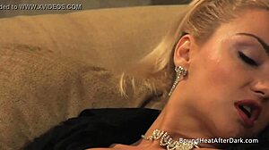 Mistress Fingers Pussy To Orgasm In Lingerie With Slave Watching