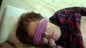 Stepbrother's Cumshots Delight Me on Mouth, Face, Ass, Tits, and Pussy